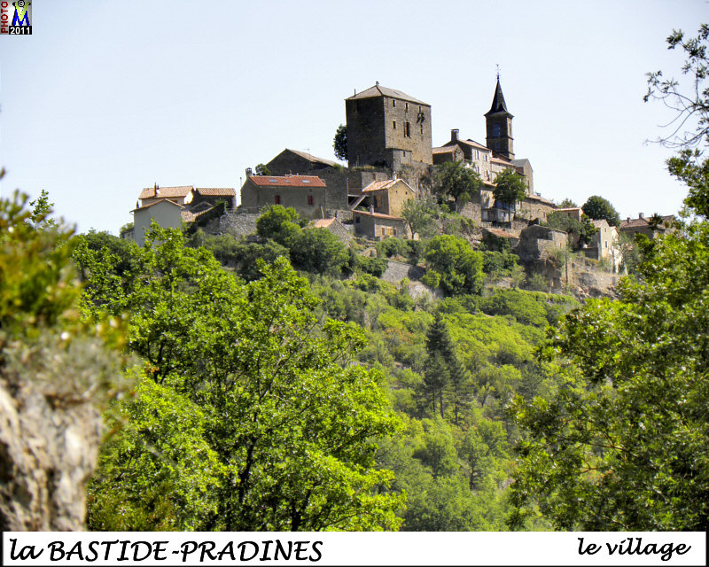 Vue du village de La Bastide Pradines